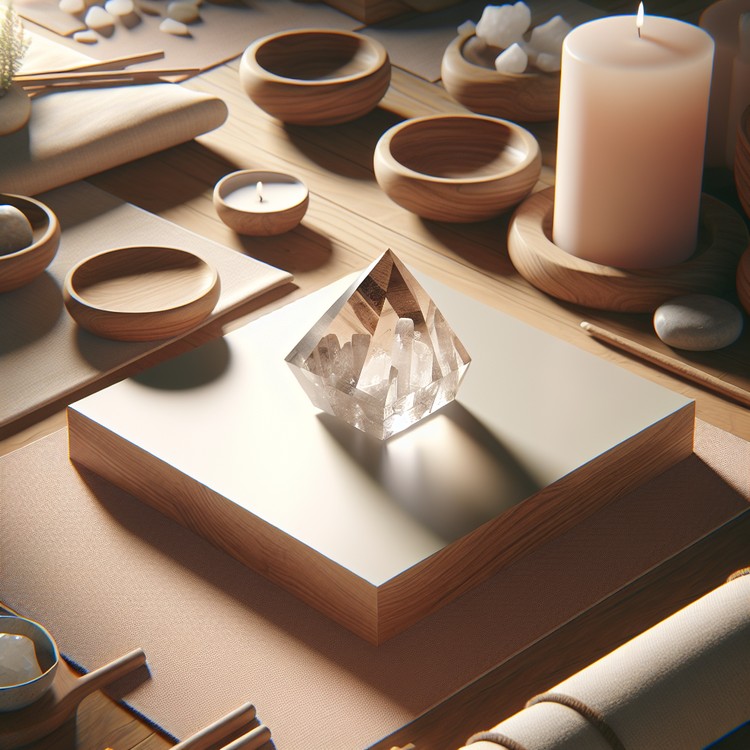 Hands holding a sage bundle with smoke rising